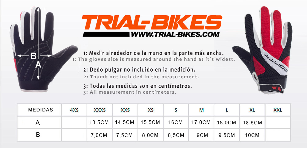 Talla guantes Monty