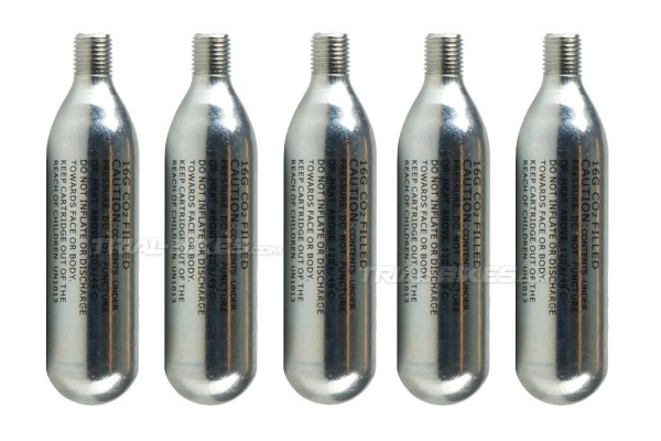Cartuchos CO2  Jitsie 16gr. (5 unidades)