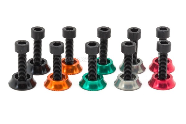 Tornillos y arandelas rueda Monty ProRace (par)