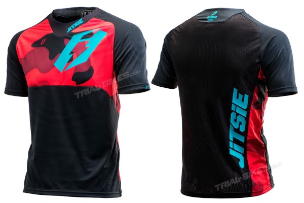 Camiseta Jitsie B3 Squad Rojo/Azul cerceta