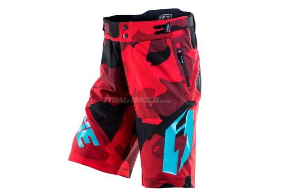 Jitsie B3 Squad Red/Cerceta Blue Shorts