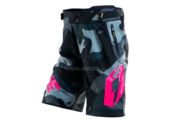 Pantalón corto Jitsie B3 Squad Violeta/Amarillo fluo