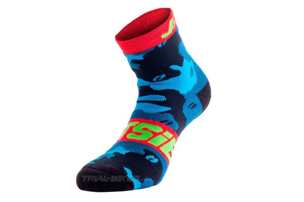 Calcetines cortos Jitsie B3 Squad Marina/Verde fluo