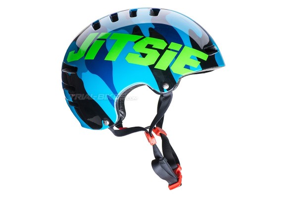 Casco Jitsie Armor Squad Marina/Verde Fluo