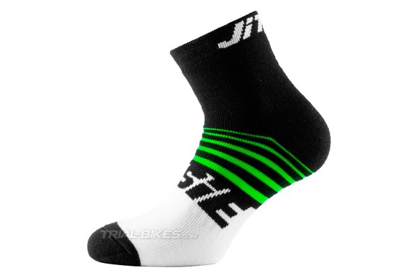 Calcetines Jitsie Airtime Negro/Verde Fluo
