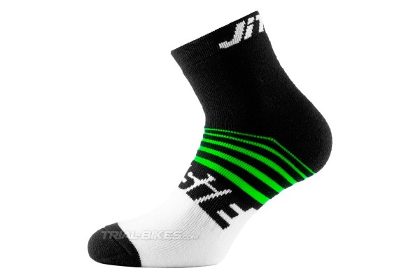 Jitsie Airtime Green/Black Socks