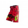 Pantalón corto Jitsie B3 Kroko Rojo/Verde Fluo