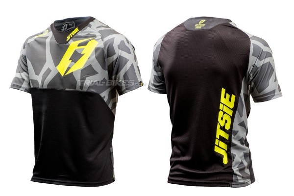 Jitsie Armor Kroko Silver/Fluro Yellow Jersey