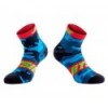 Calcetines cortos Jitsie B3 Squad Marina/Verde fluo