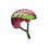 Casco Jitsie Armor Kroko Rojo/Verde Fluo