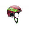 Casco Jitsie Armor Kroko Rojo/Verde Fluo