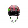 Casco Jitsie Armor Kroko Rojo/Verde Fluo