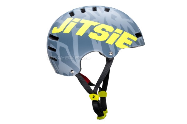 Casco Jitsie Armor Kroko Gris/Amarillo Fluo