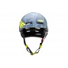 Casco Jitsie Armor Kroko Gris/Amarillo Fluo