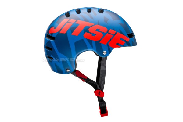 Casco Jitsie Armor Kroko Azul/Rojo