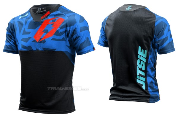 Camiseta Jitsie B3 Kroko Azul/Rojo
