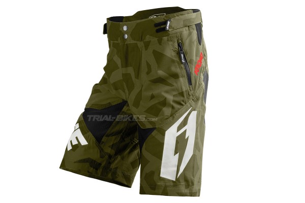 Pantalón corto Jitsie B3 Kroko Caqui/Blanco/Rojo