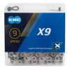 Cadena KMC X9 Plata / Gris