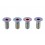 Kit tornillos de titanio pedales Clean M5x12mm (4 uds.)