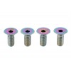 Clean M5x12mm Titanium Pedal Bolts Kit (4 pcs)