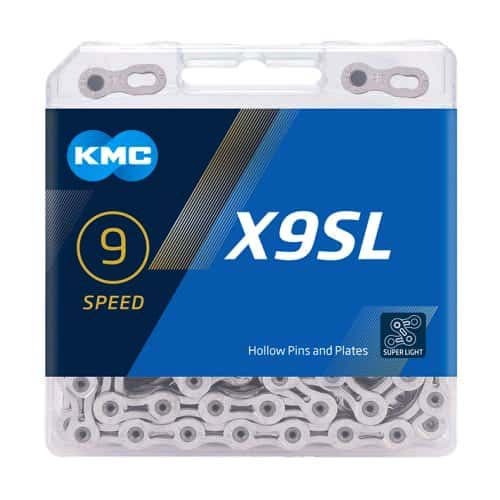 Cadena KMC X9SL Plata 114L