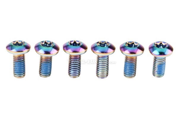 Kit Tornillos Torx Disco Acero Arcoíris (6 uds.)