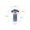 Torx Disc Steel Rainbow Bolt Kit (6 pcs.)