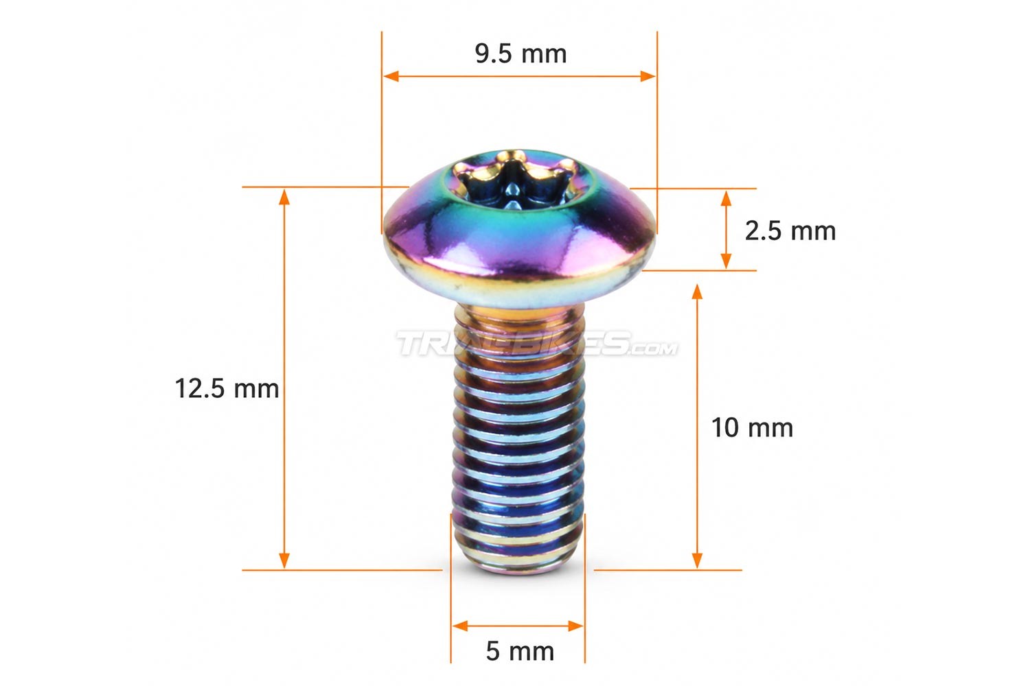Kit tornillos Torx para disco Acero Arcoíris (6 uds