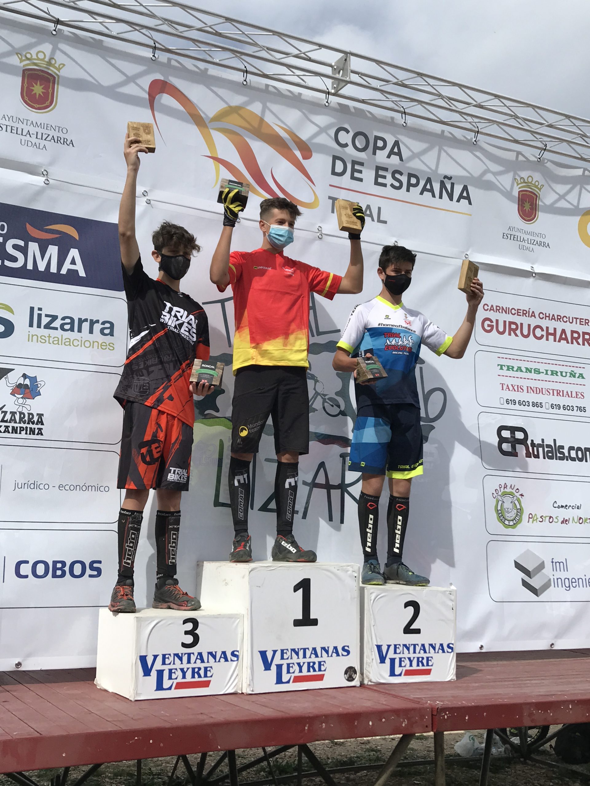 Podium Cadete Copa España Trial 2021 - GP Lizarra
