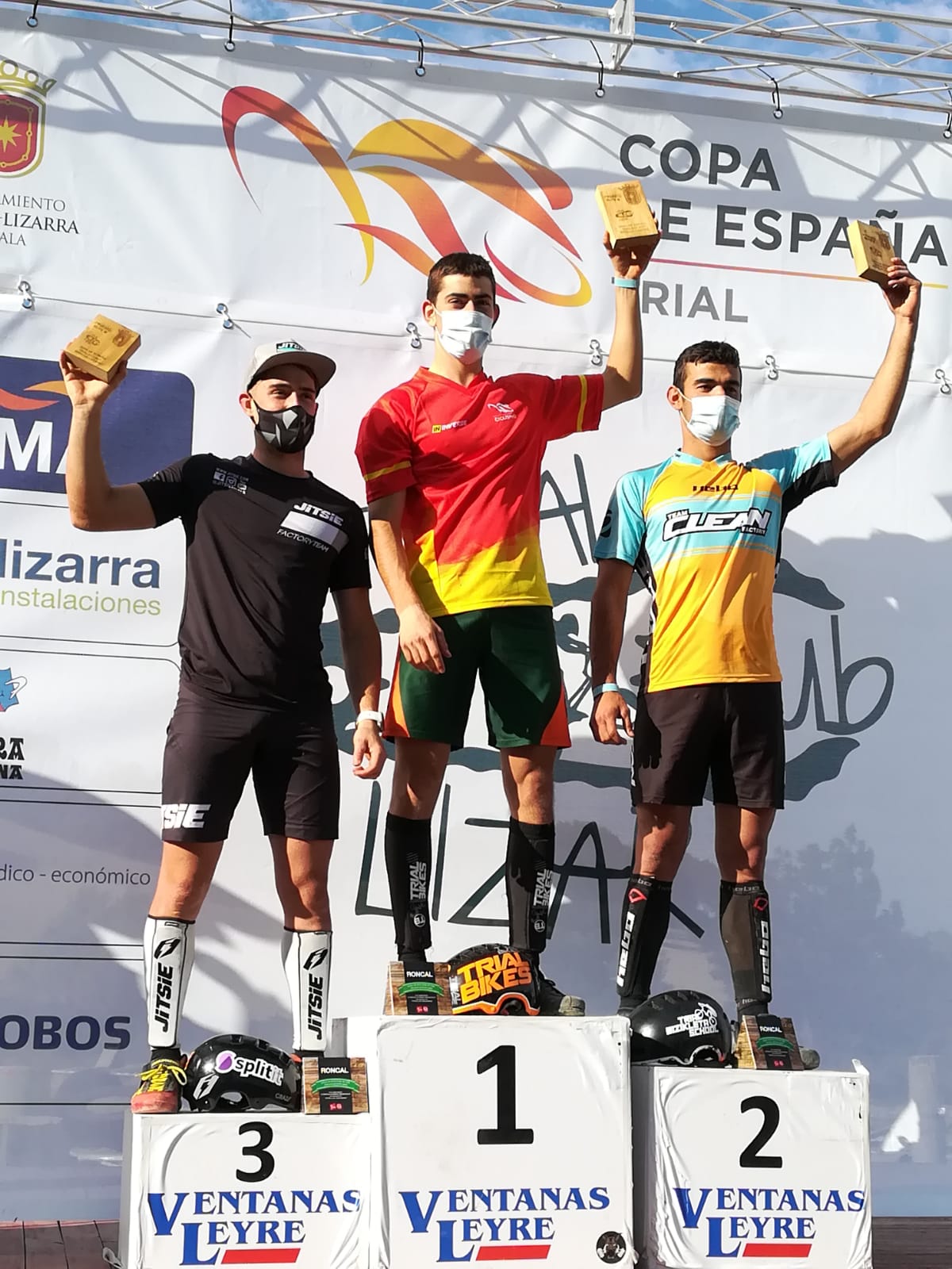 Podium Élite Copa España Trial 2021 - GP Lizarra