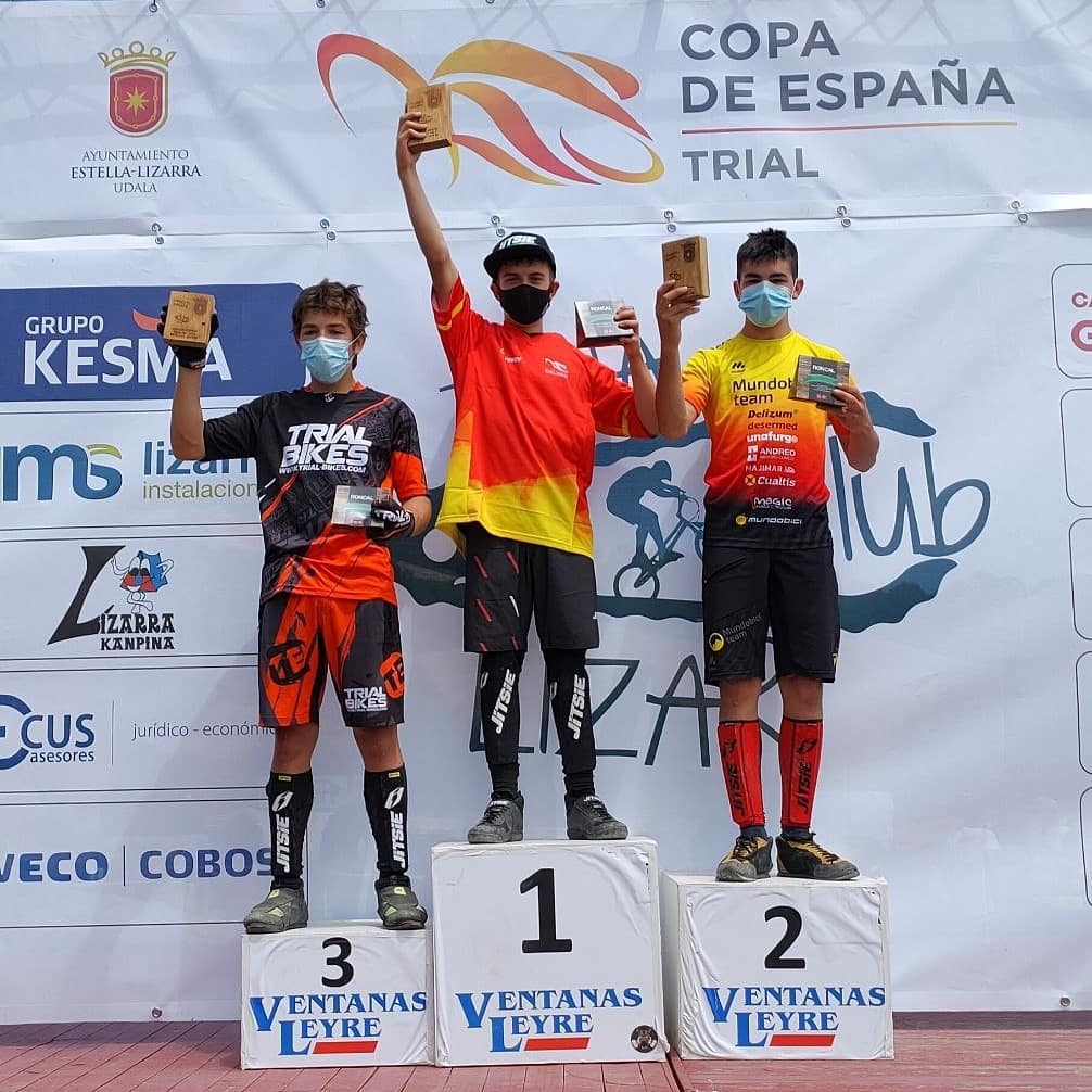 Podium Infantil Copa España Trial 2021 - GP Lizarra