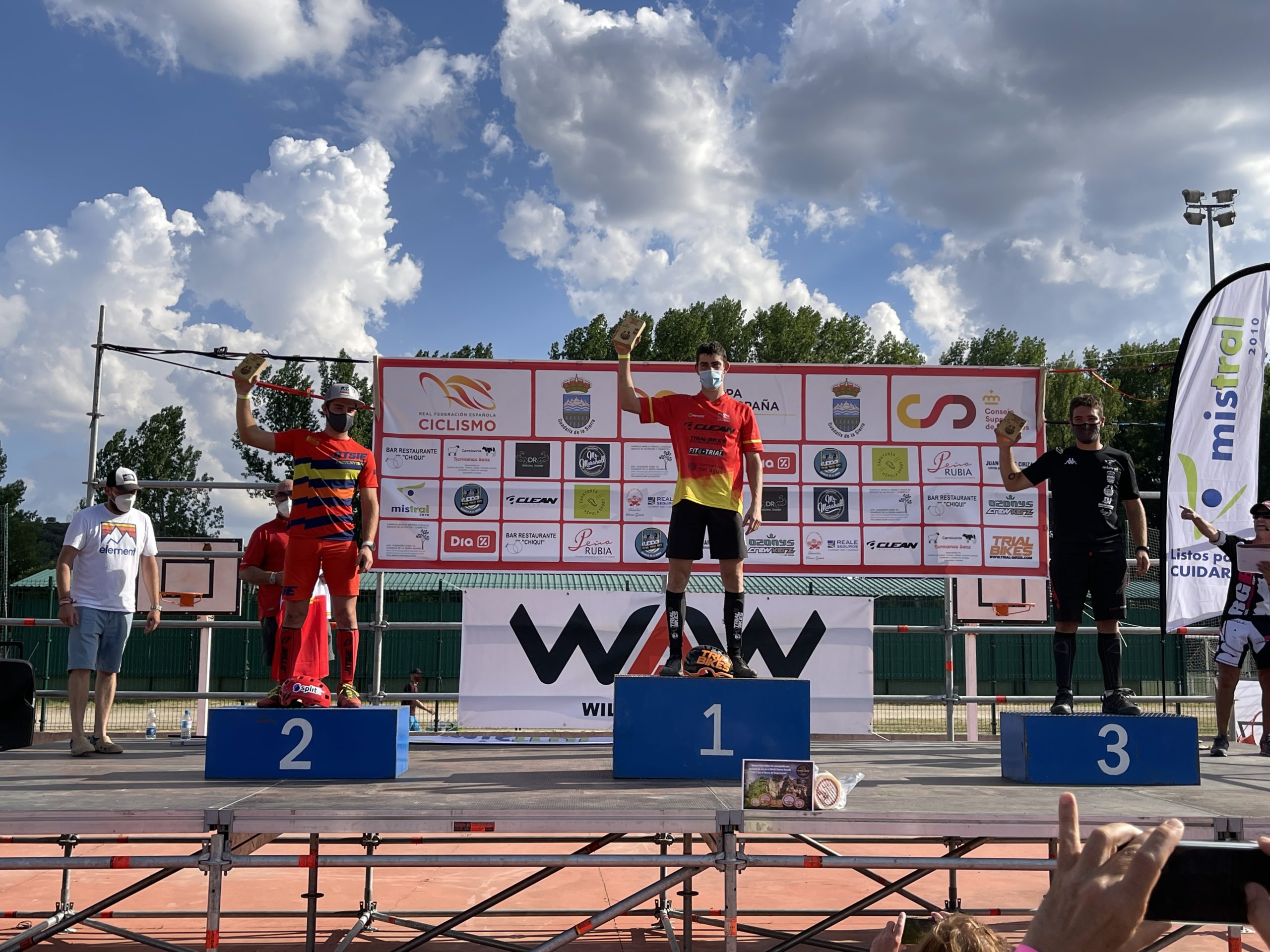 Podium Élite Copa España Trial 2021 - GP Guadalix de la Sierra