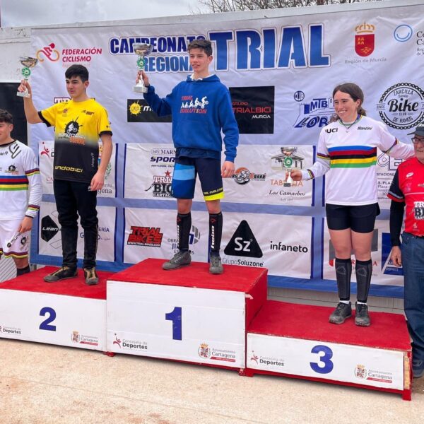 Podium Trial Cartagena 2022 Campeonato Regional de Murcia Trial Bici