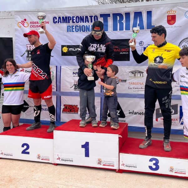 Podium Trial Cartagena 2022 Campeonato Regional de Murcia Trial Bici