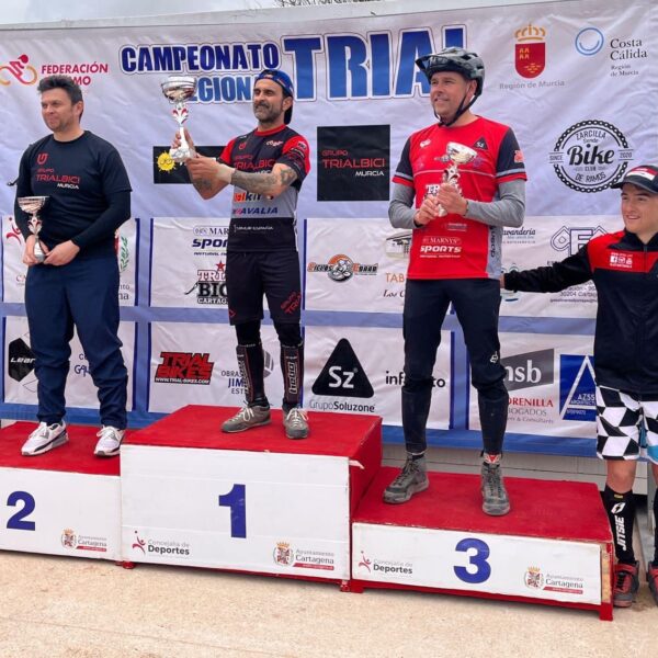 Podium Trial Cartagena 2022 Campeonato Regional de Murcia Trial Bici