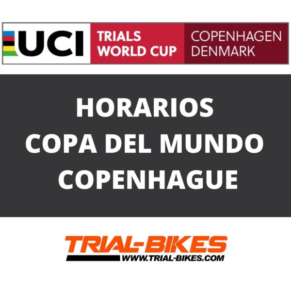 Copa del Mundo de Trial Bici UCI 2022 Copenhague - Horarios y programa de actividades