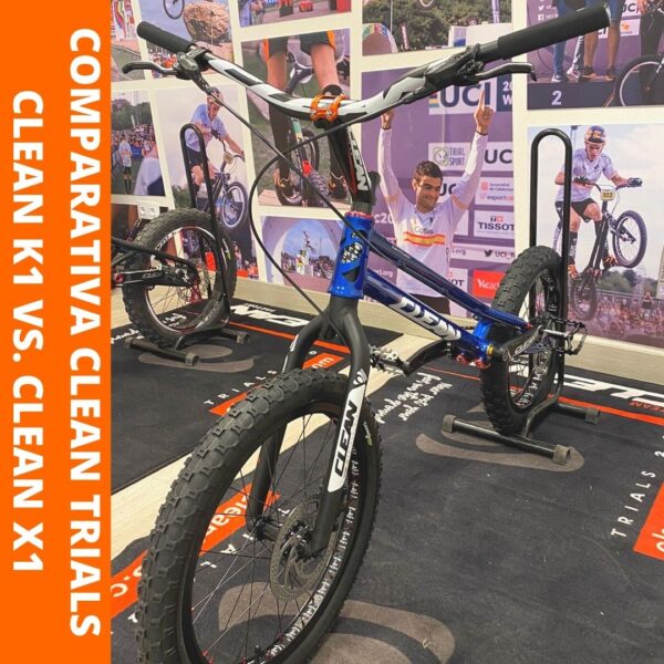 Comparativa bicis de trial Clean Trials: Clean K1 vs. Clean X1