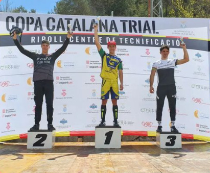 Podium Copa Catalana Trial Bici Ripoll 2022 