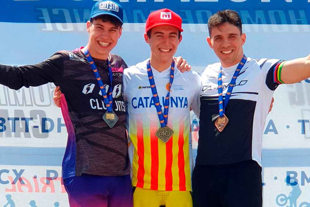 Podium Campeonato de Catalunya Trial Bici 2022 - Eloi Palau Campeón de Catalunya Trial en Bicicleta 2022