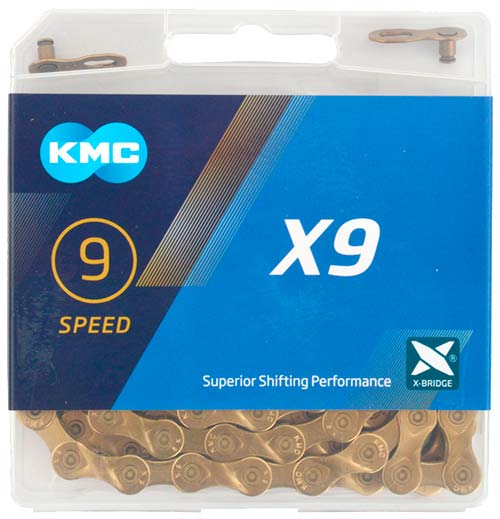 Cadena KMC X9 Gold